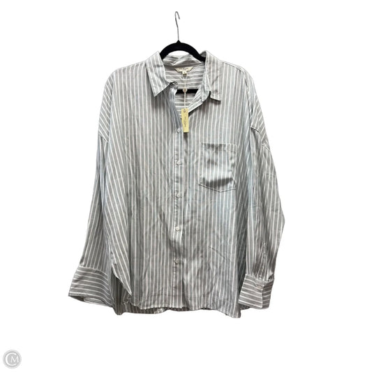 Top Long Sleeve By Max Studio In Striped Pattern, Size: Xl