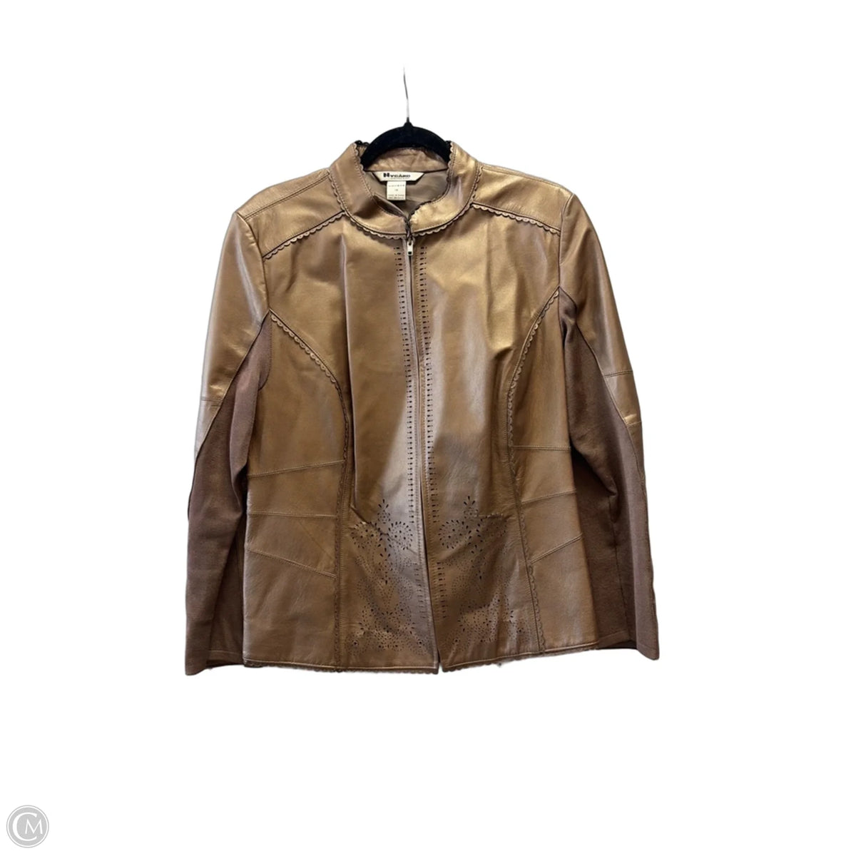 Jacket Leather By Nygard Peter In Brown, Size: 1x