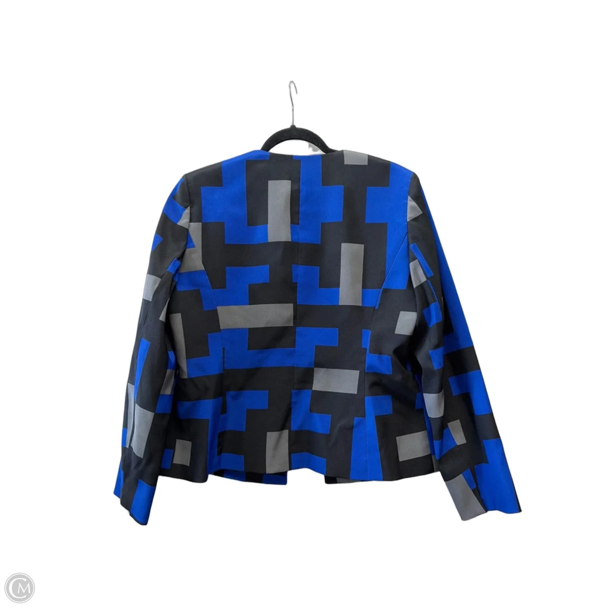 Blazer By Kasper In Black & Blue, Size: L