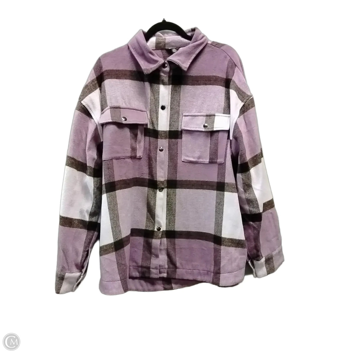 Jacket Shirt By Versona In Plaid Pattern, Size: Xxl