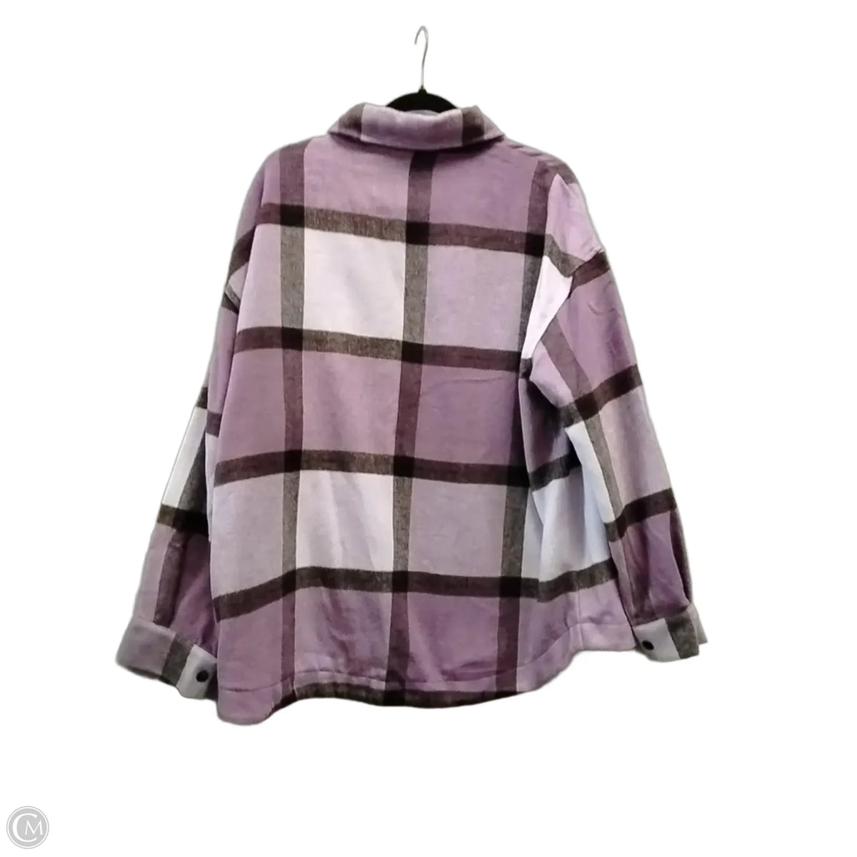 Jacket Shirt By Versona In Plaid Pattern, Size: Xxl