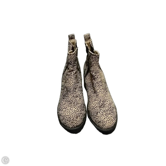 Boots Ankle Heels By Mia In Animal Print, Size: 8