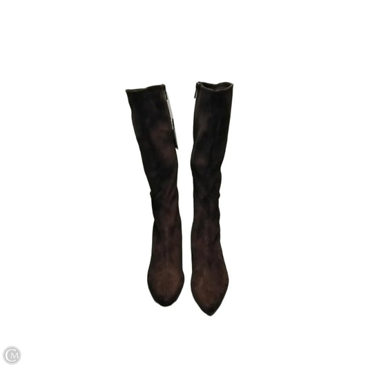 Boots Knee Heels By Impo In Brown, Size: 9.5