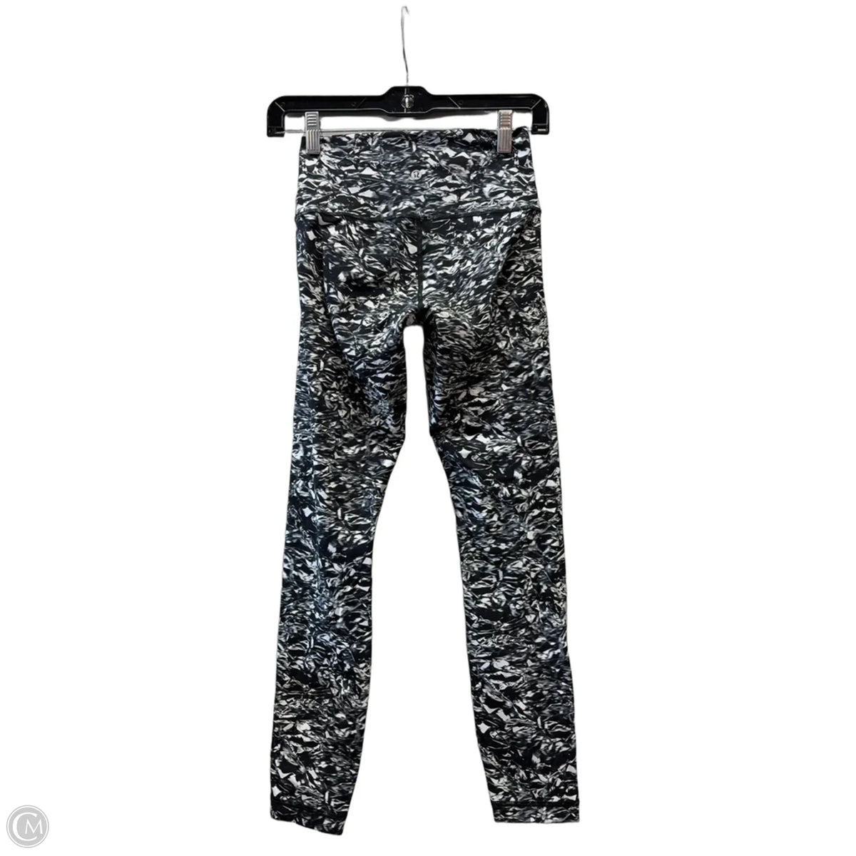 Athletic Capris By Lululemon In Black & White, Size: S