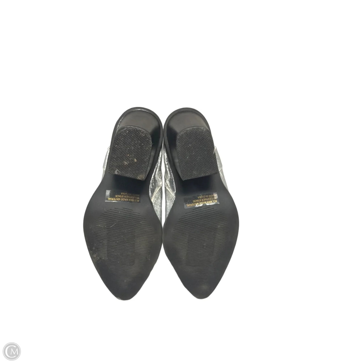 Boots Ankle Heels By Dolce Vita In Silver, Size: 7