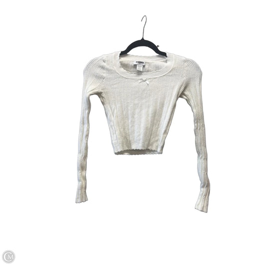 Top Long Sleeve By Rsq In White, Size: S