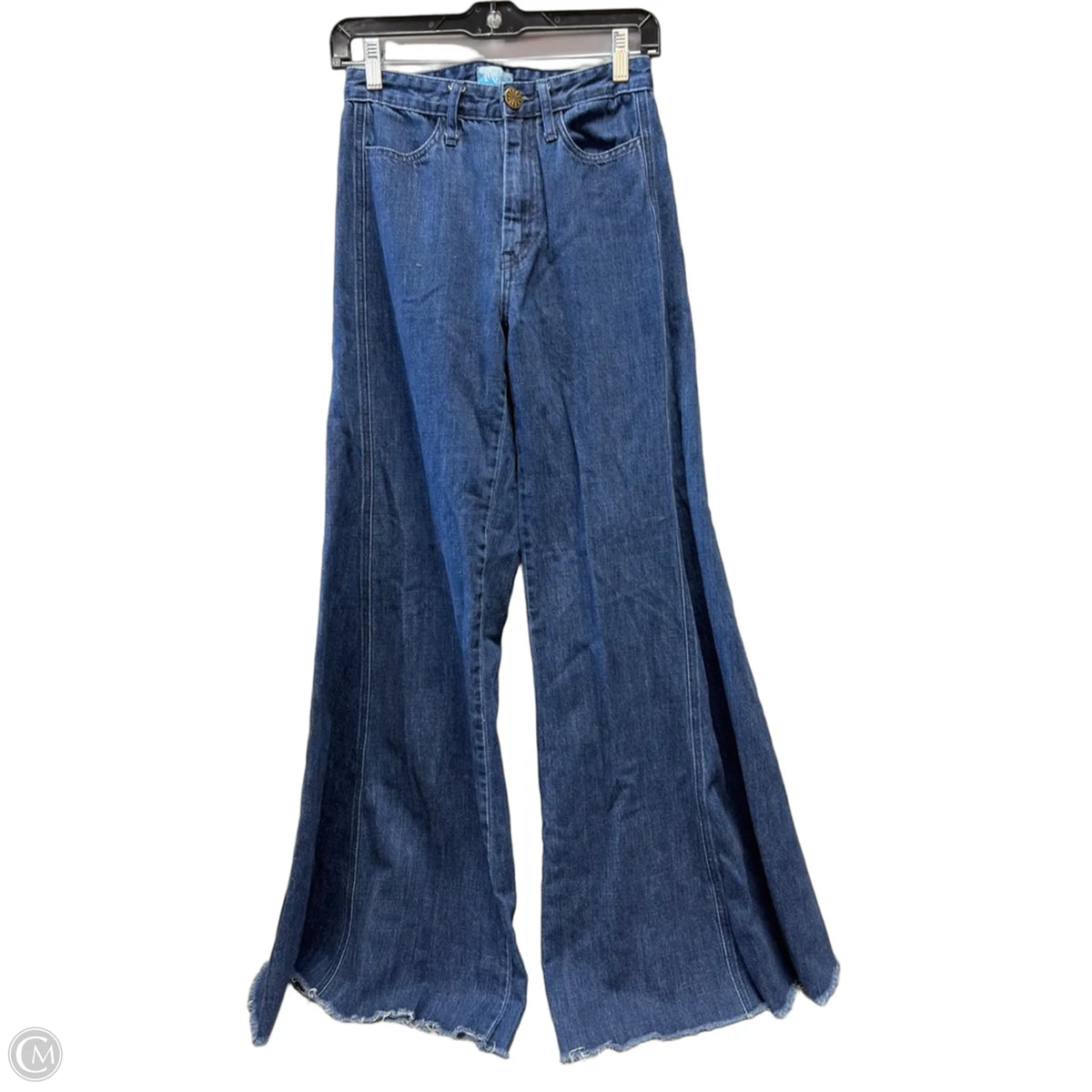 Jeans Flared By Mumu In Blue Denim, Size: 2