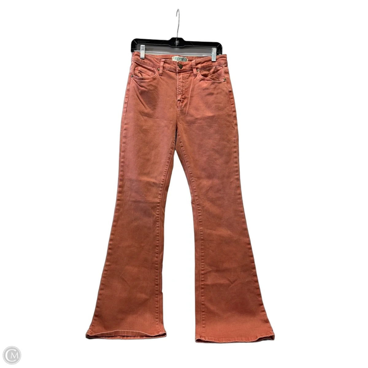 Jeans Flared By Clothes Mentor In Orange, Size: 8