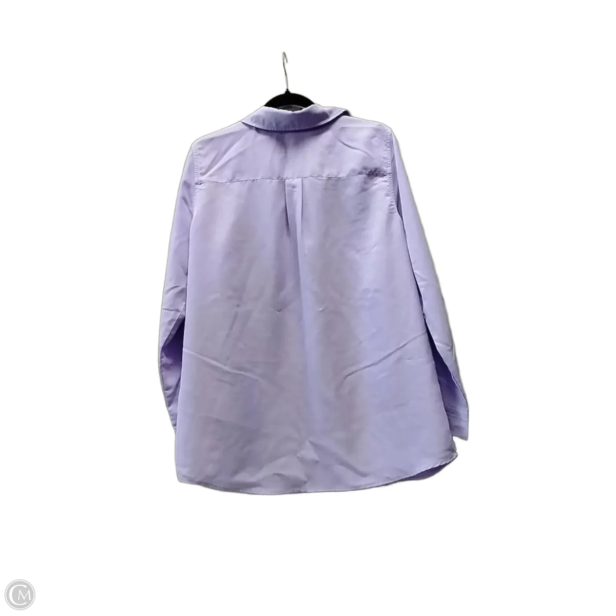 Top Long Sleeve By D&co. In Purple, Size: L