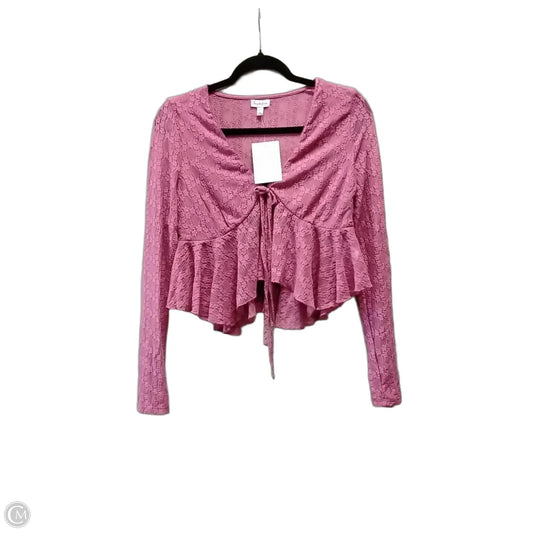 Top Long Sleeve By Clothes Mentor In Pink, Size: M