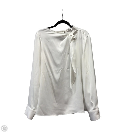 Blouse Long Sleeve By Preston And New York In White, Size: Xl