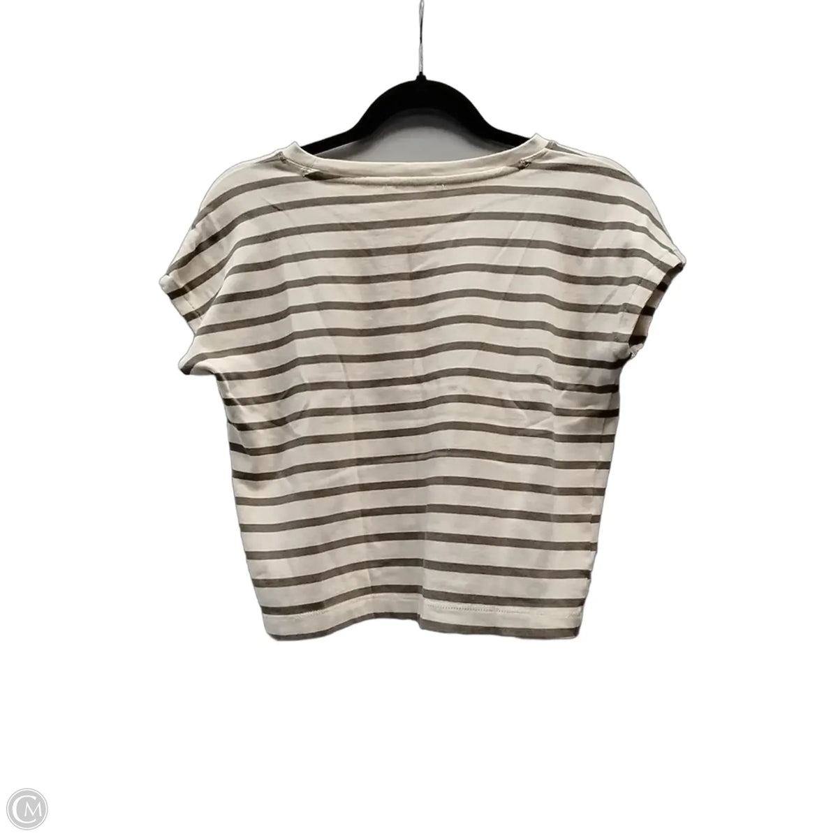 Top Short Sleeve By Martha Stewart In Striped Pattern, Size: S