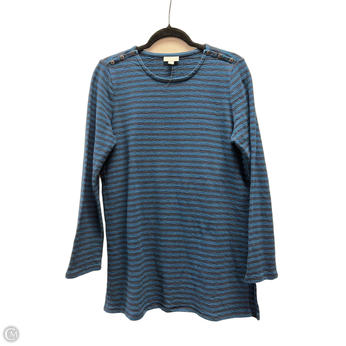 Top Long Sleeve By J. Jill In Striped Pattern, Size: M