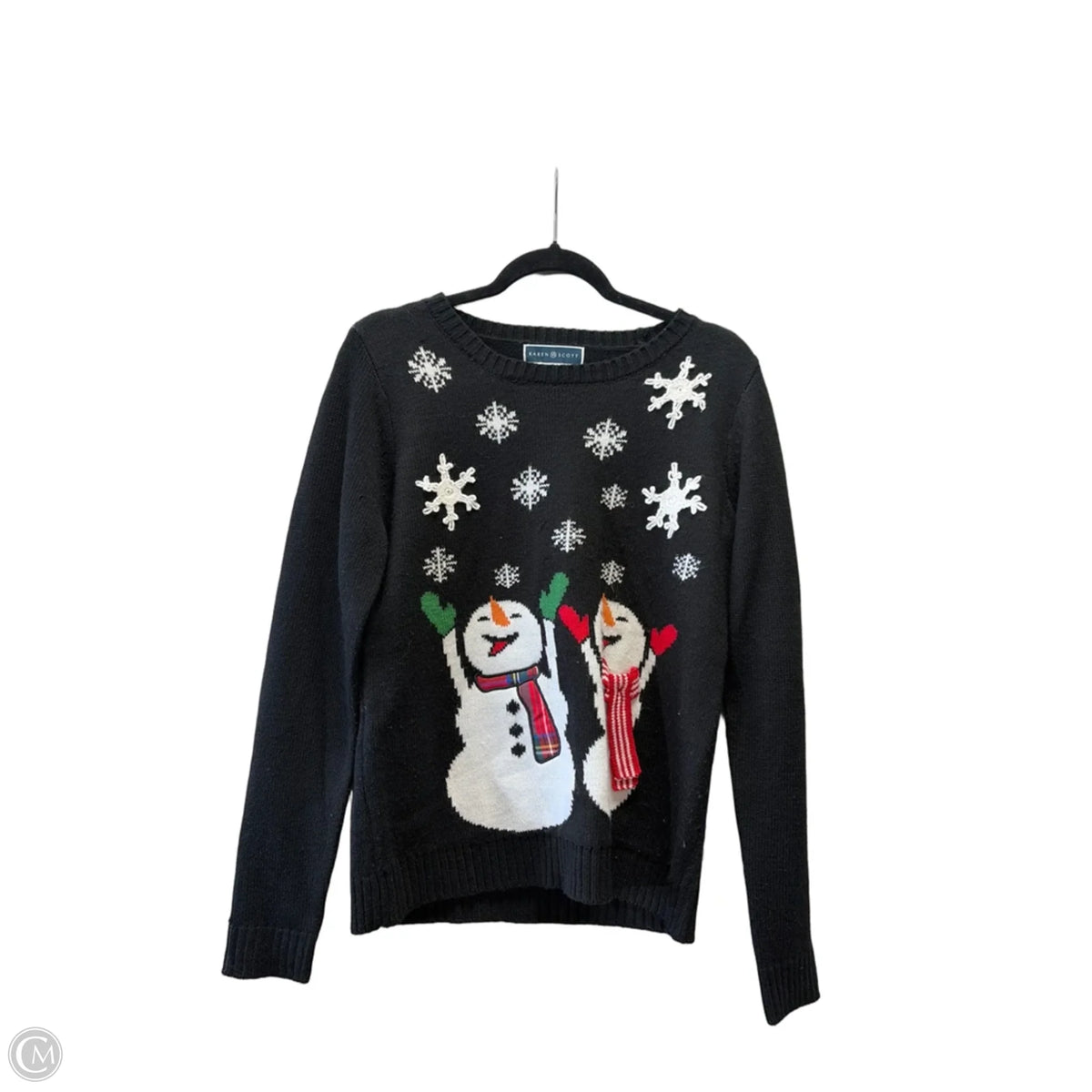 Sweater By Karen Scott In Black, Size: S