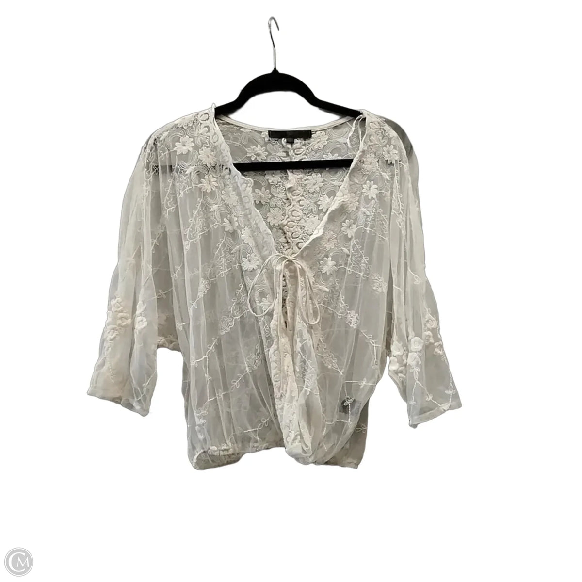 Shawl By Love Stitch In Ivory, Size: M