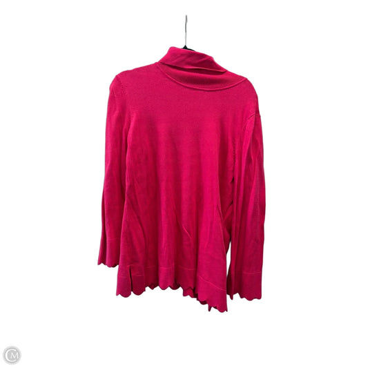 Sweater By Isaac Mizrahi Live Qvc In Pink, Size: L
