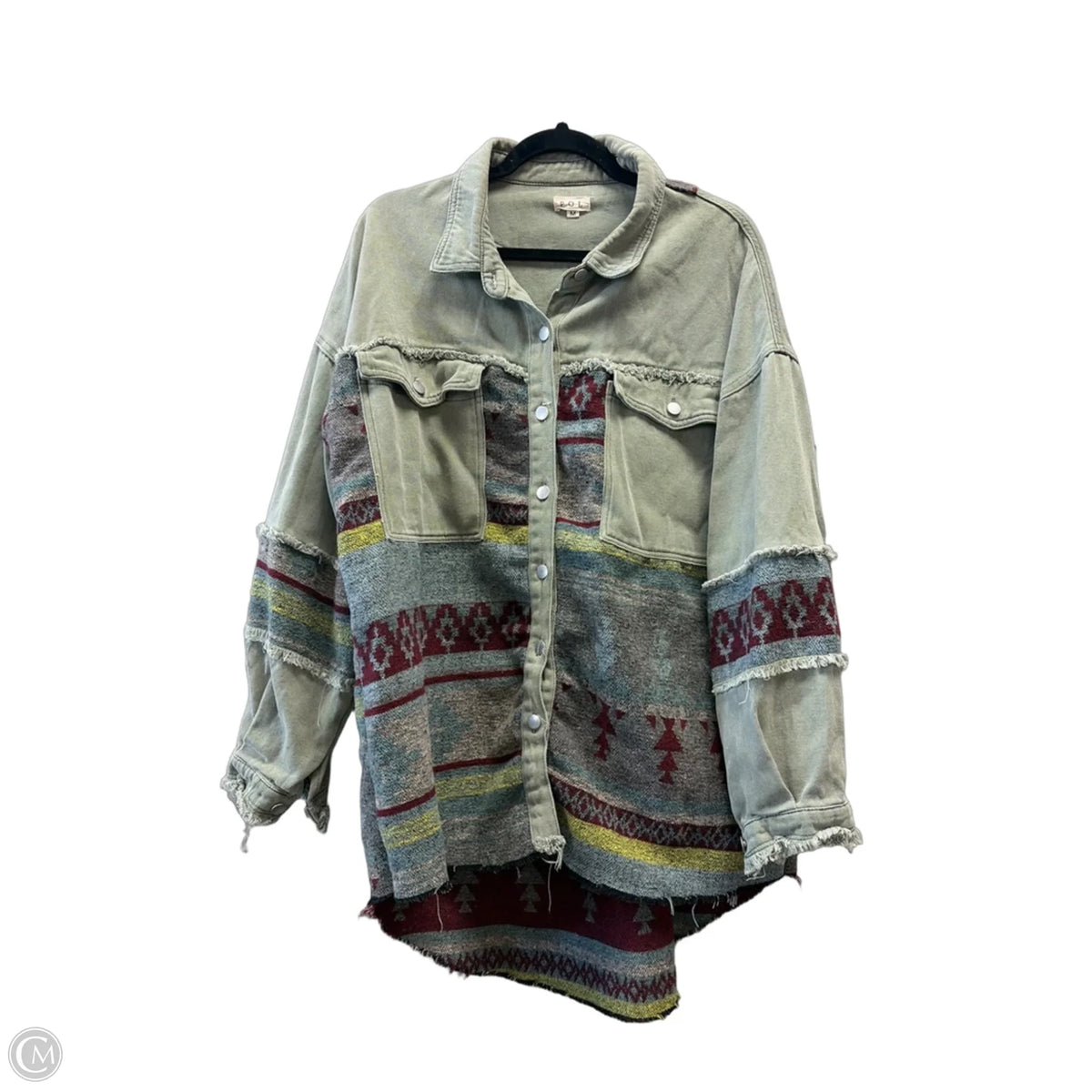 Jacket Other By Pol In Green, Size: M