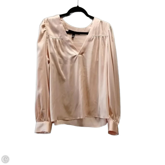 Blouse Long Sleeve By White House Black Market In Pink, Size: Xl