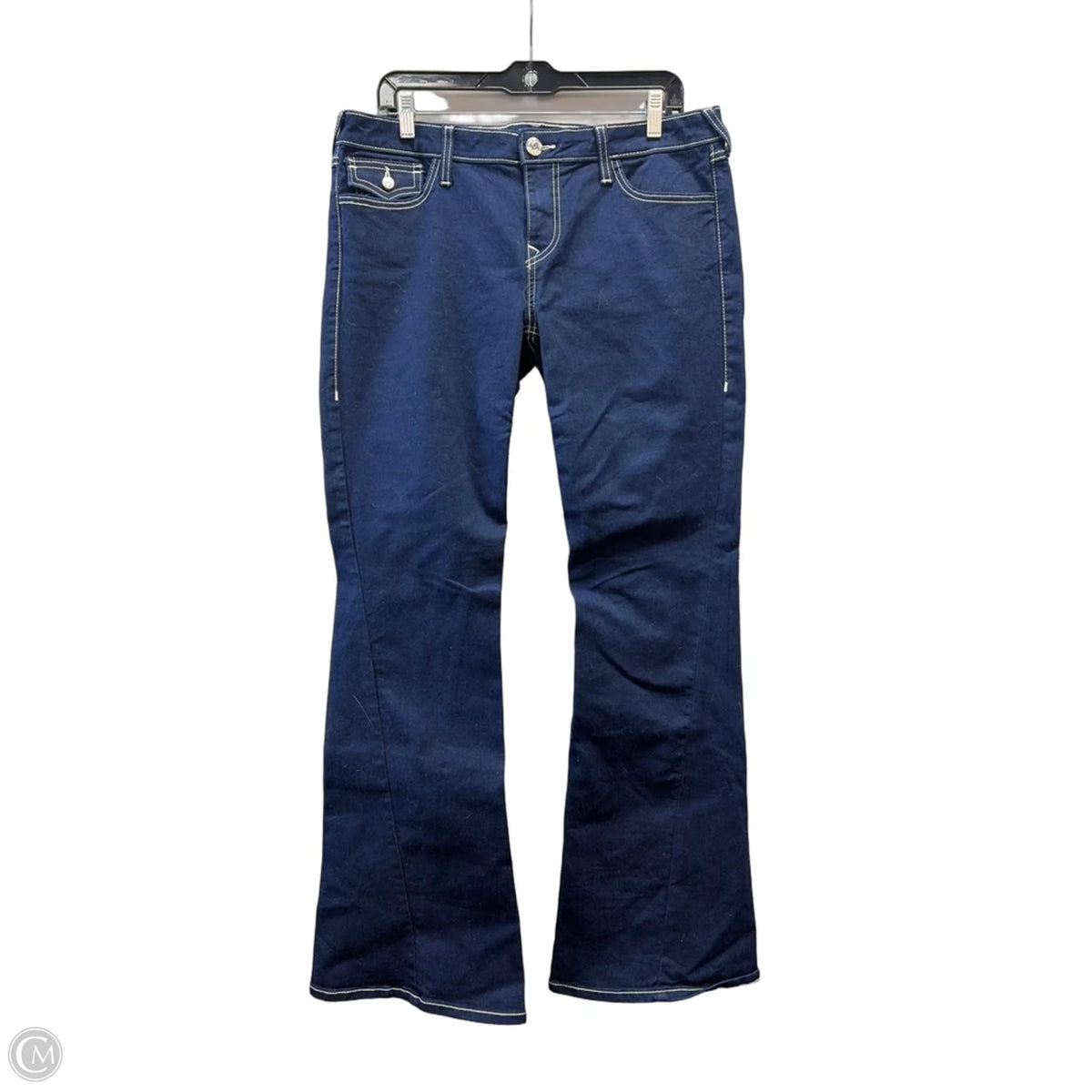 Jeans Flared By True Religion In Blue Denim, Size: 12
