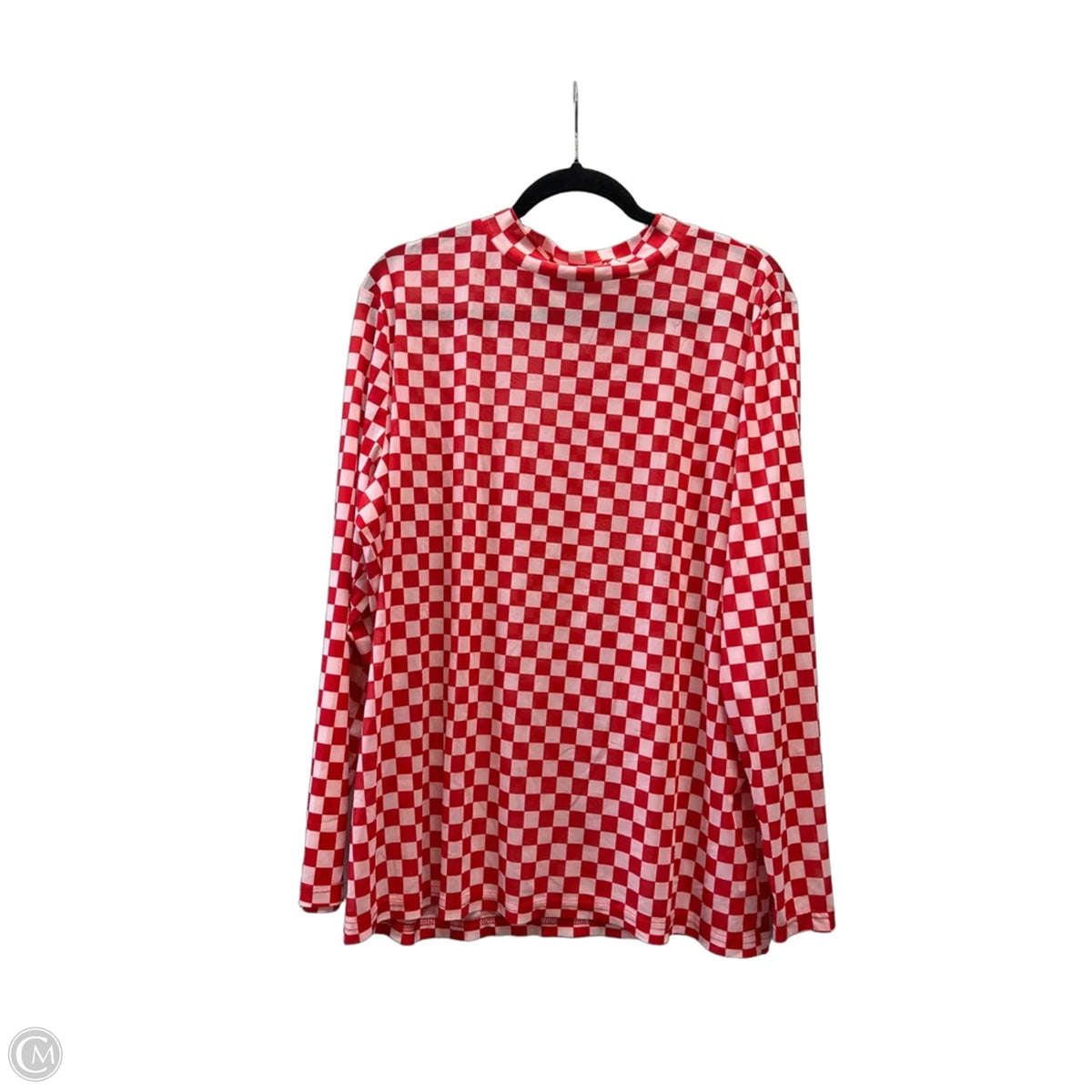 Top Long Sleeve By Sterling Kreek In Plaid Pattern, Size: 3x