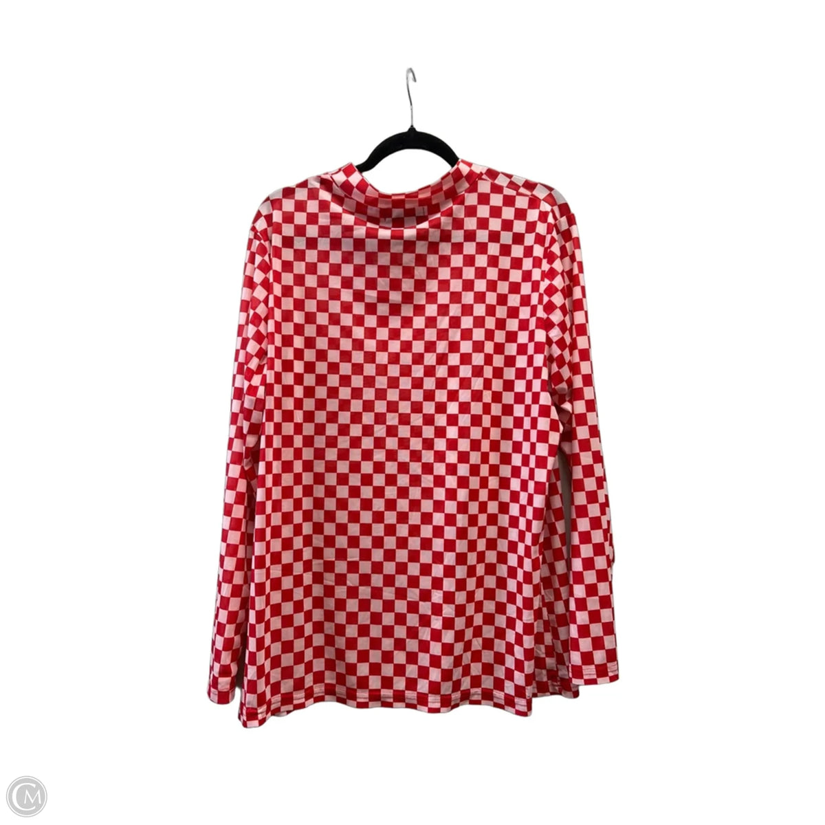 Top Long Sleeve By Sterling Kreek In Plaid Pattern, Size: 3x