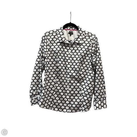 Top Long Sleeve By Talbots In White, Size: 12p