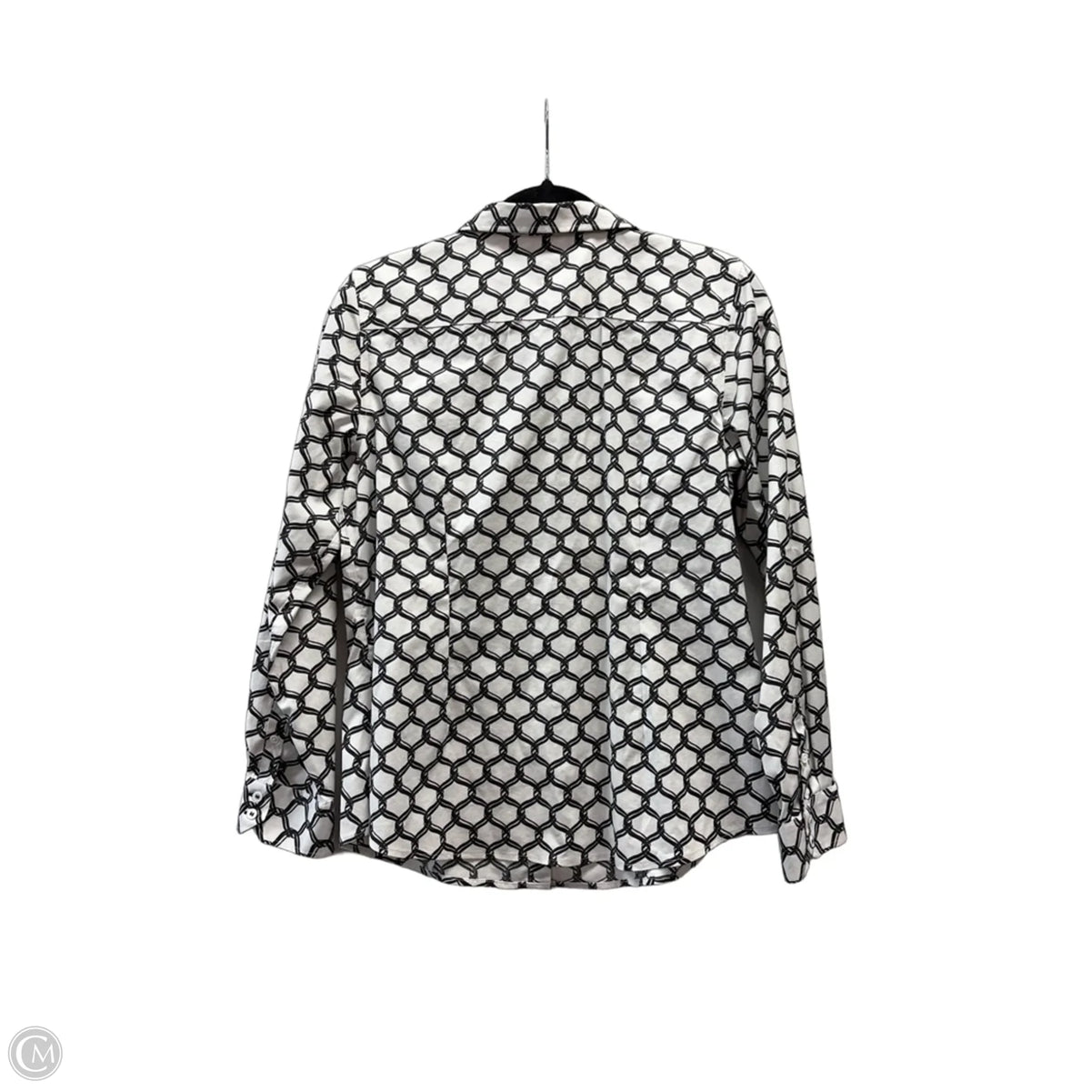 Top Long Sleeve By Talbots In White, Size: 12p