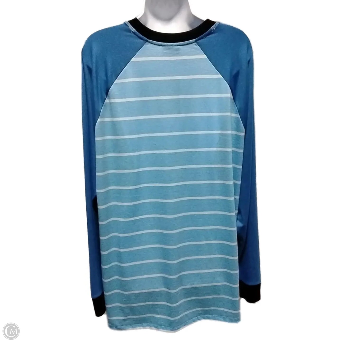 Top Short Sleeve By Lularoe In Striped Pattern, Size: 2x
