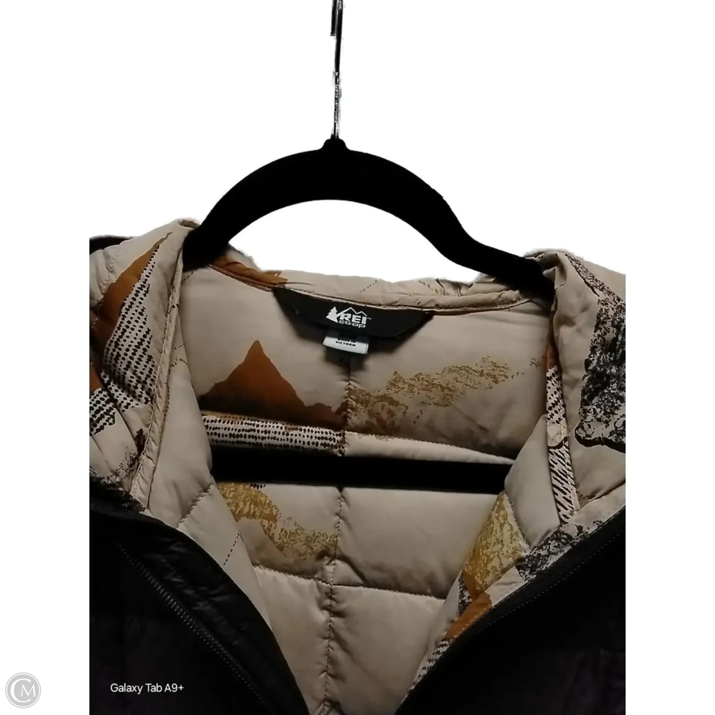 Jacket Puffer & Quilted By Rei In Brown, Size: S