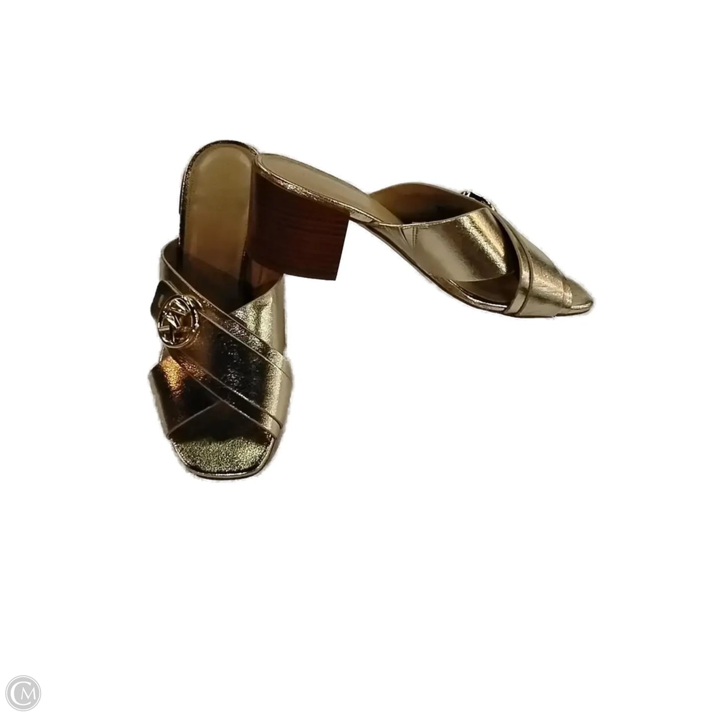 Shoes Heels Block By Michael By Michael Kors In Gold, Size: 8.5