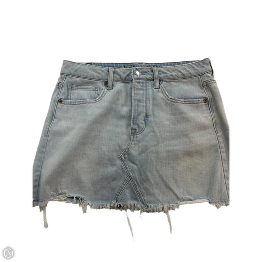 Skirt Mini & Short By American Eagle In Blue Denim, Size: 8