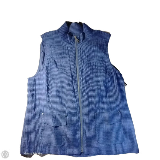 Top Sleeveless By Chicos In Blue, Size: 1