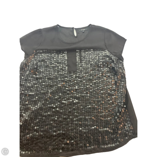 Blouse Short Sleeve By Clothes Mentor In Black, Size: 3x
