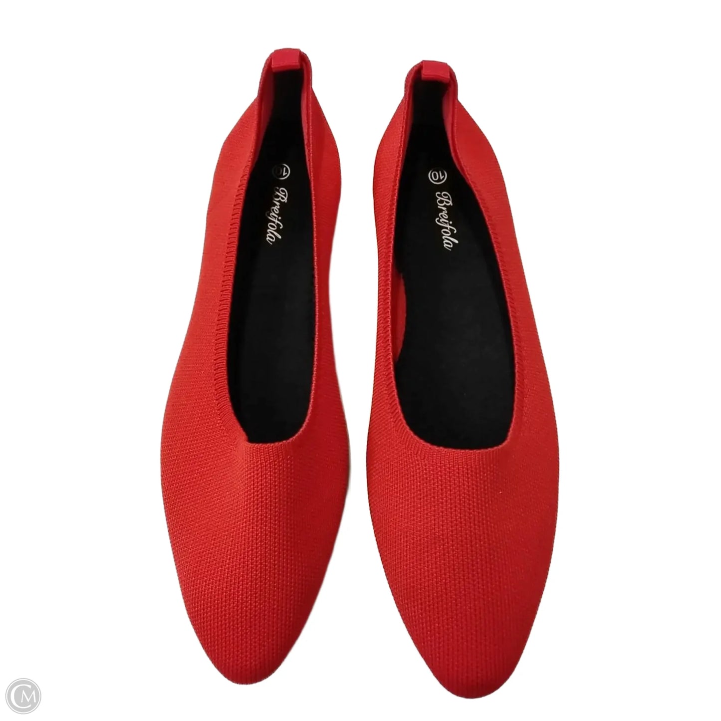 Shoes Flats By Clothes Mentor In Red, Size: 10