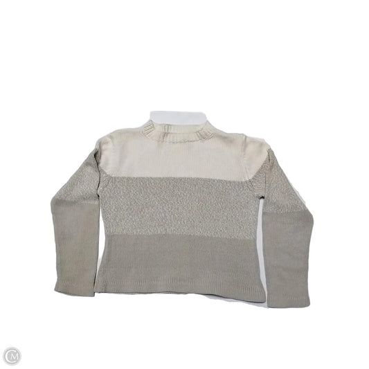 Sweater By Liz Claiborne In Beige, Size: Lp