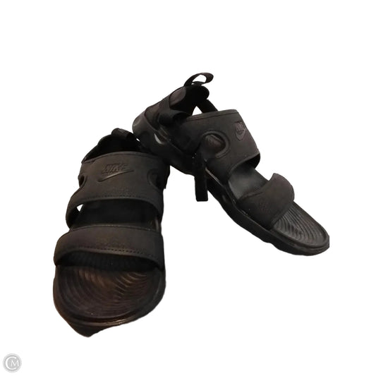 Sandals Flats By Nike In Black, Size: 8
