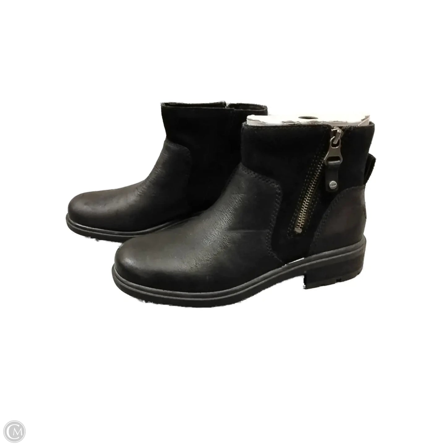 Boots Ankle Heels By Ugg In Black, Size: 7