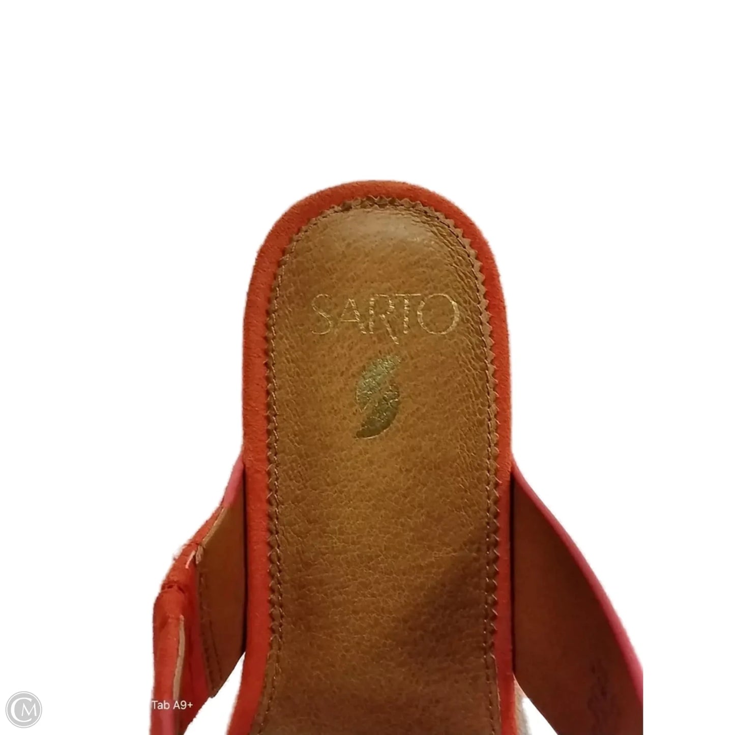 Sandals Flats By Clothes Mentor In Orange, Size: 10