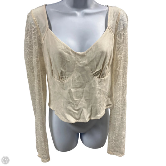 Top Long Sleeve By Wild Fable In White, Size: L