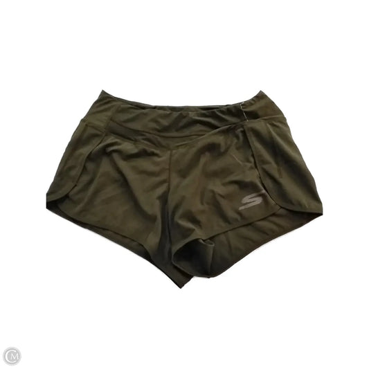 Athletic Shorts By Skechers In Green, Size: M
