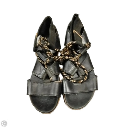Sandals Flats By Sorel In Black, Size: 8