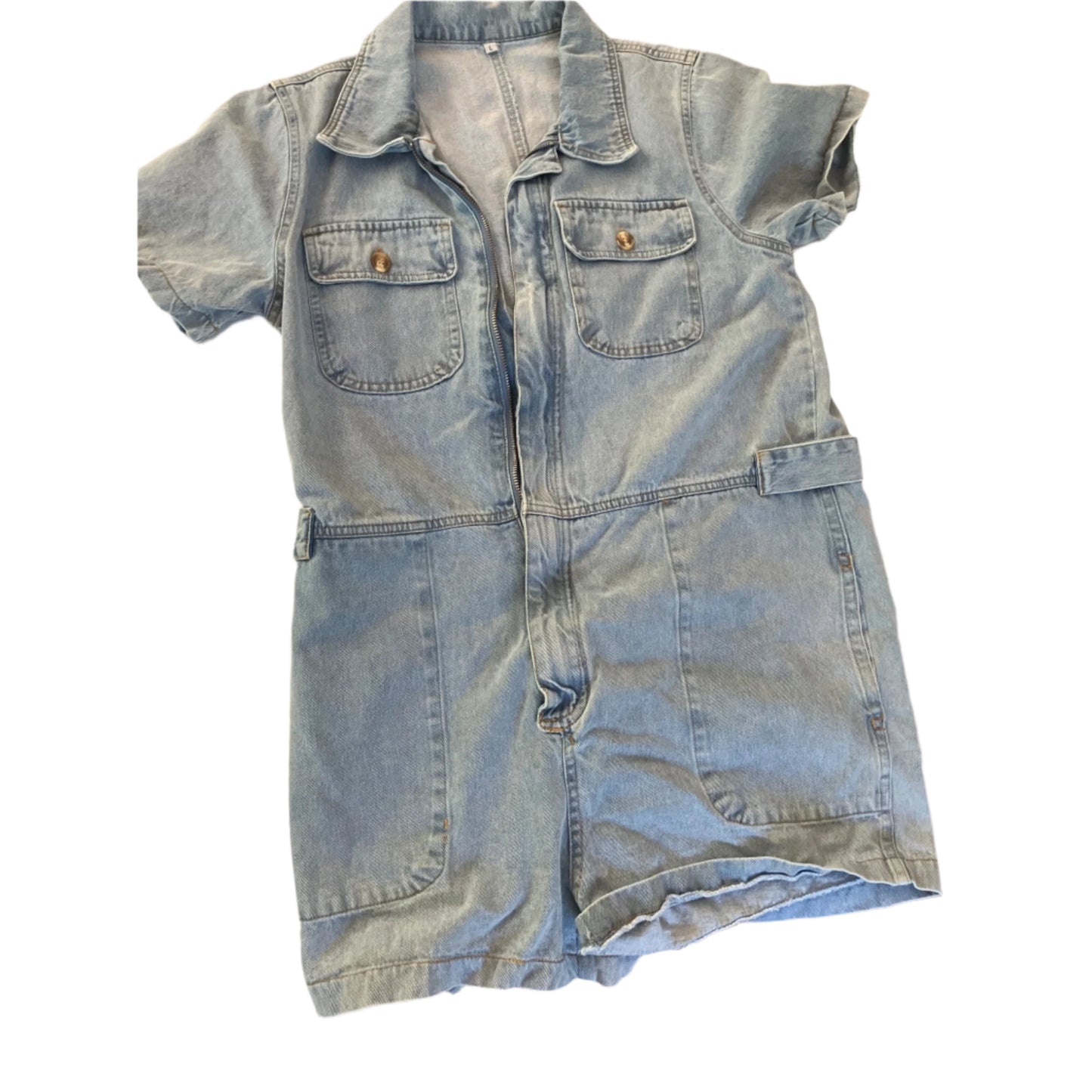 Jumpsuit By Clothes Mentor In Blue, Size: L