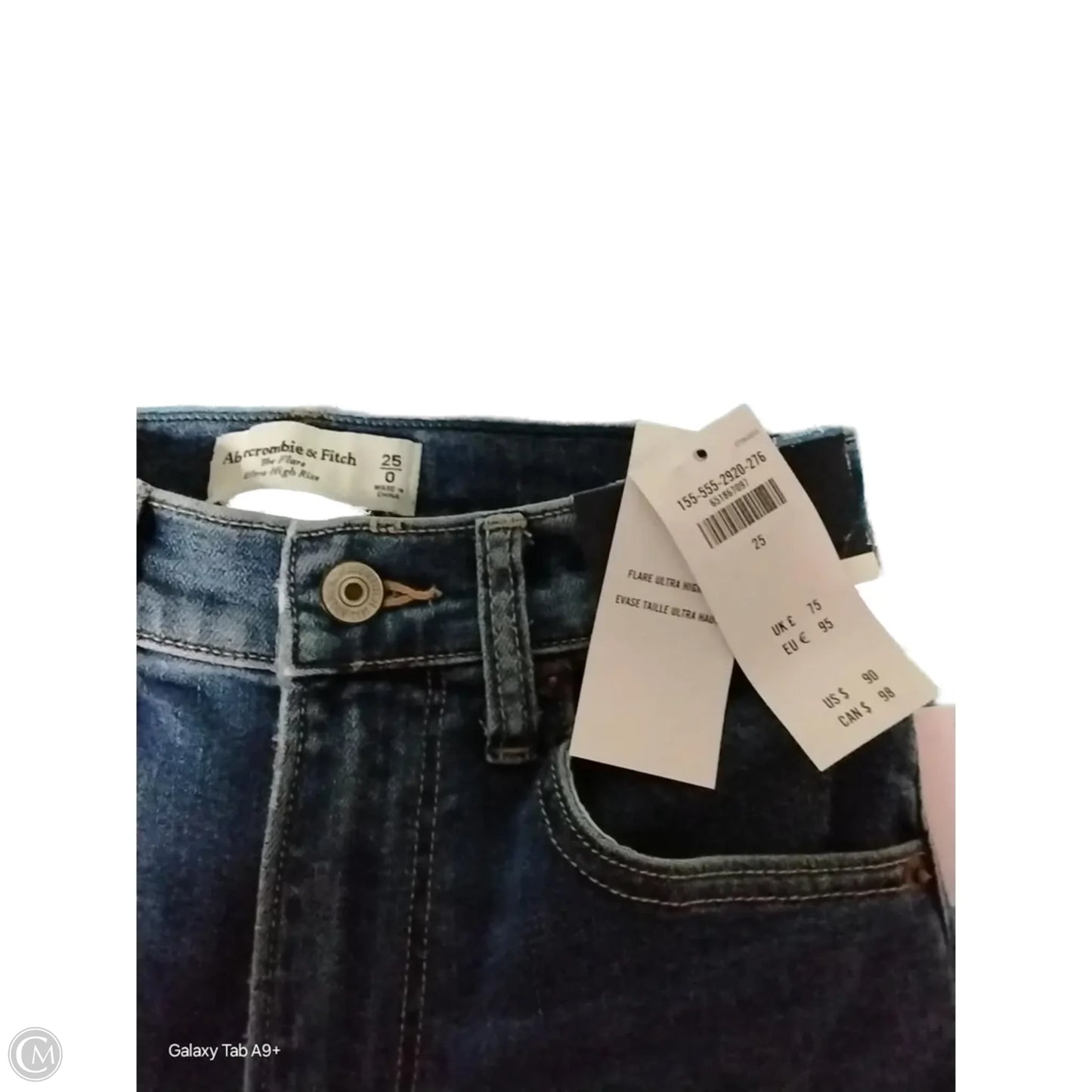 Jeans Flared By Abercrombie And Fitch In Blue, Size: 0