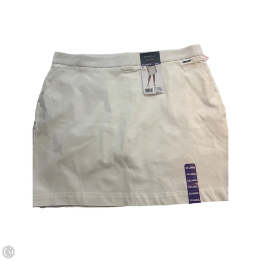 Skirt Mini & Short By Rafaella In White, Size: 2x