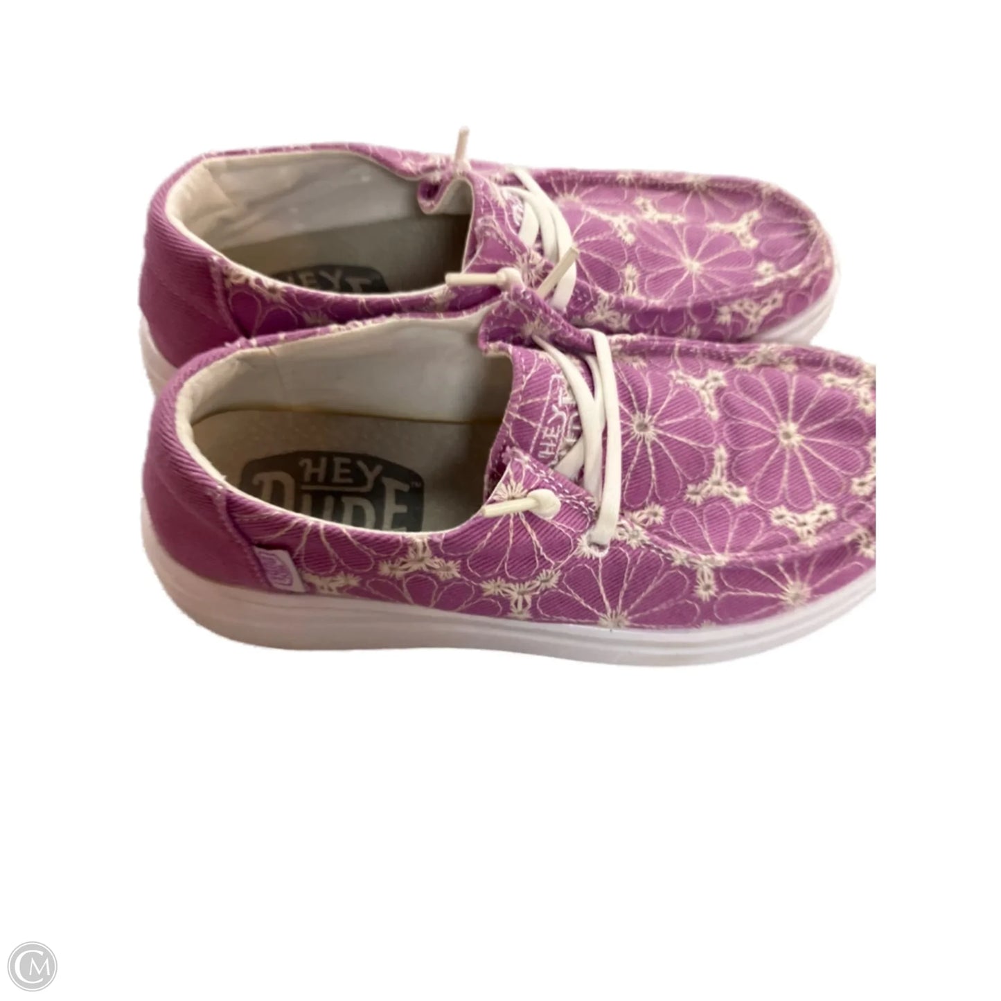 Shoes Flats By Hey Dude In Purple, Size: 6