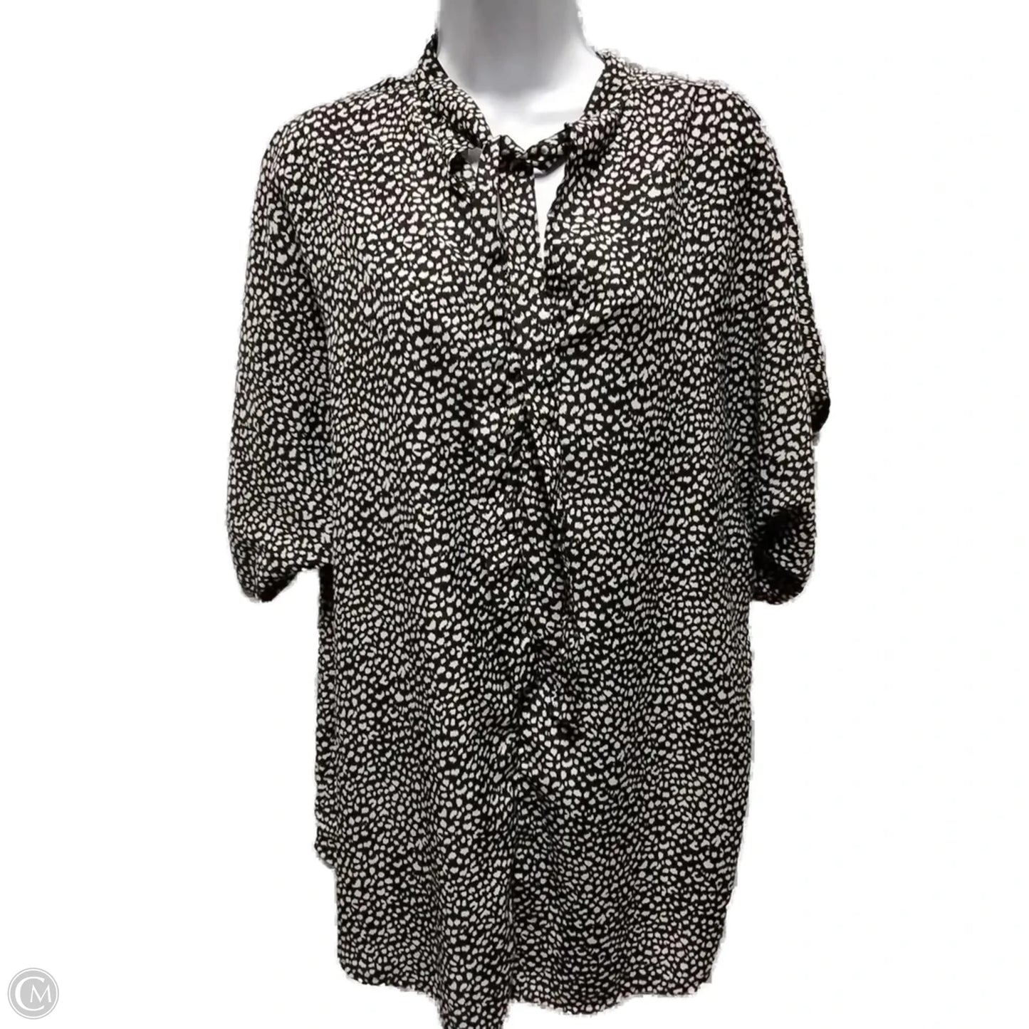 Blouse Long Sleeve By Clothes Mentor In Animal Print, Size: Xxl