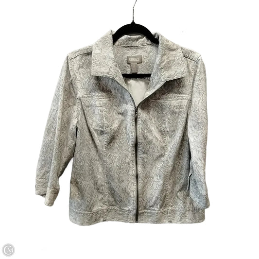 Jacket Other By Chicos In Animal Print, Size: 2