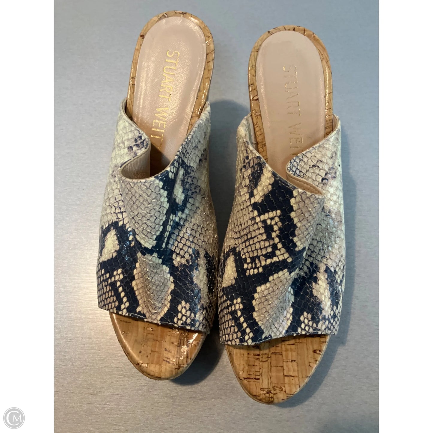 Shoes Designer By Stuart Weitzman In Snakeskin Print, Size: 9.5