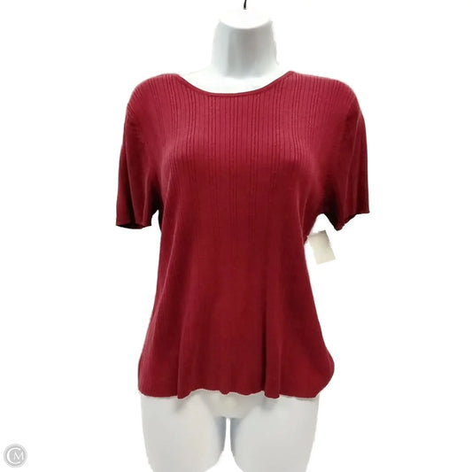Top Short Sleeve By Merona In Red, Size: Xl