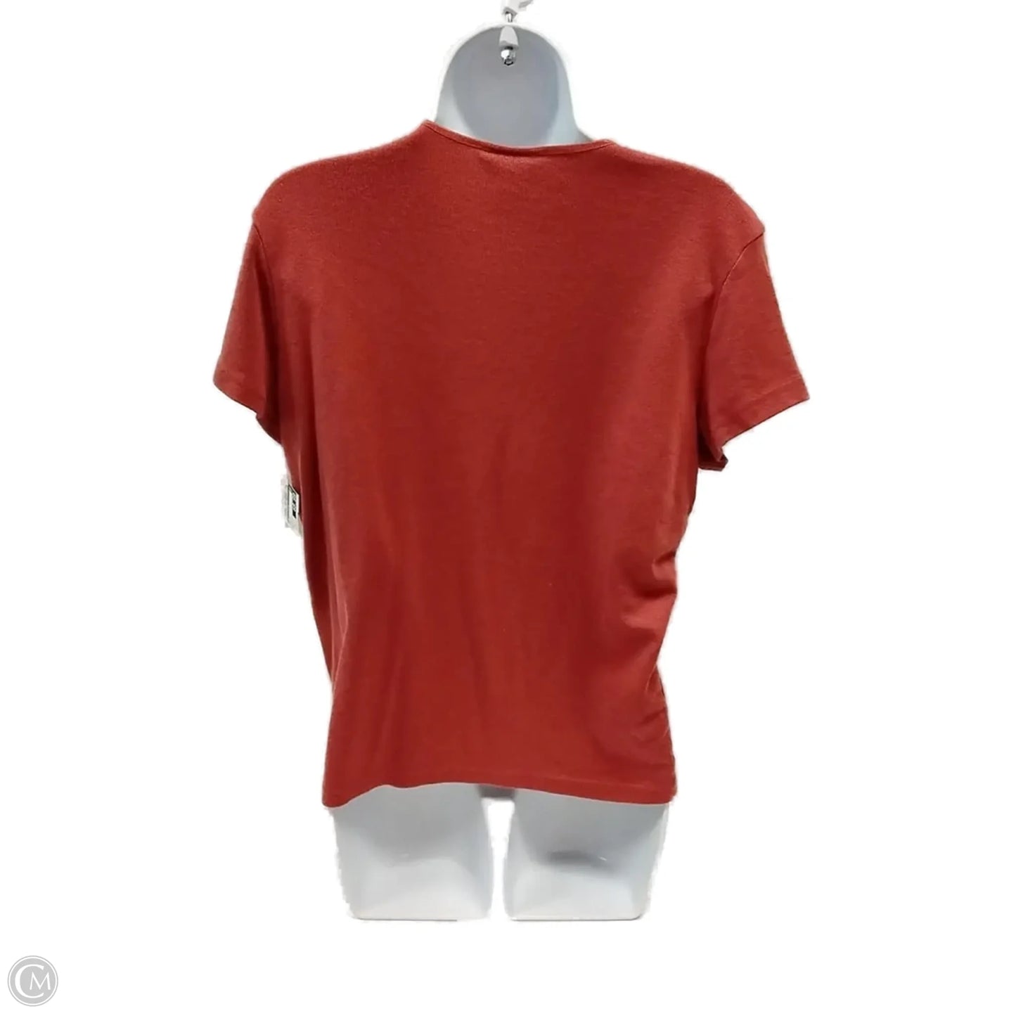 Top Short Sleeve By Jaclyn Smith In Orange, Size: L